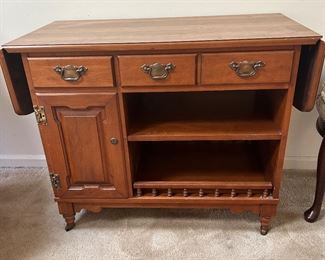 Maple drop leaf teacart