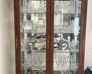 Lighted curio cabinet
