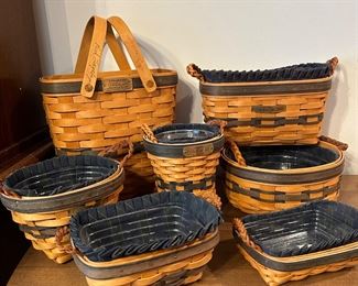 Longaberger Basket Collector's Club Series Booking Baskets 