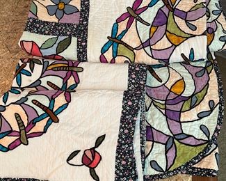 Legacy Home Collection Tiffany Dragonfly Coverlet with shams