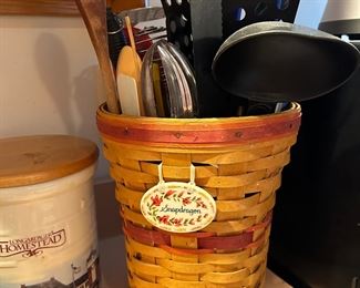 1998 Longaberger Snapdragon basket 9.5 “