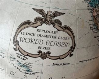 Replogle 12" diameter  World Classic Series Globe floor stand 