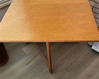 Opened one side of mid century drop leaf table