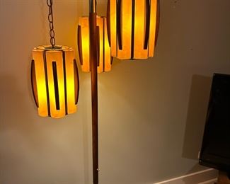 Vintage 1960s Danish MCM Mid-Century Tension Pole Lamp