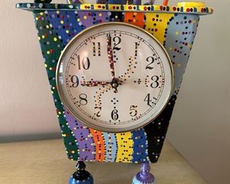 Whimsical "Land of Enchantment" Table Clock by Wild Bill Tick Tock of New Mexico
