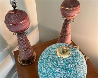 MCM Jawbreaker Lamps & MCM Hanging Swag Light