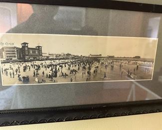 Three Early 1900s Framed Seashore Photos of Atlantic City, New Jersey