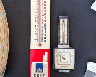 Vintage Kent Cigarettes Advertisement Thermometer 