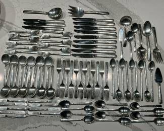 Massive set of Gorham Camellia Sterling Silver Flatware 