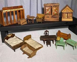 Antique Handmade Miniature Furniture Sets