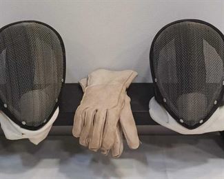 Fencing Masks And Gloves