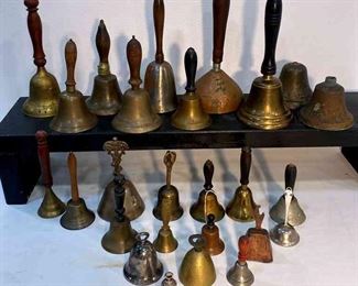 Numerous Antique Handled Bells