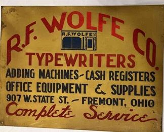 R.F. Wolfe Co. Advertising Sign Fremont,OH