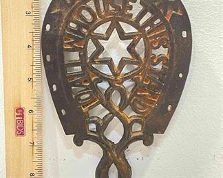 Vintage Brass Ashtray And Trivet 