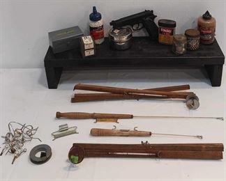 Vintage Fishing Poles And Daisy BB Gun