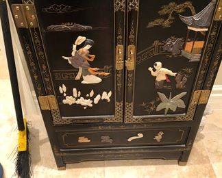 BASE OF BLACK CABINET