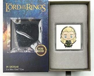 1oz Silver Legolas Chibi Coin, LotR .999