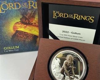 1oz Gollum Lord of the Rings Coin, New Zealand