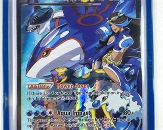 Team Aqua's KyogreEX Pokemon Full Art Holo