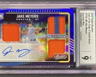 Jake Meyers #/75 Rookie Patch Autograph CSG 9