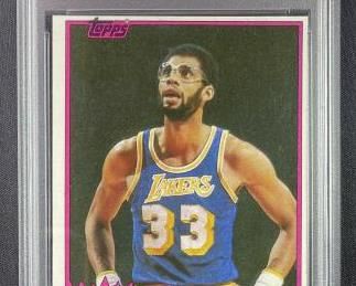 1981 Topps Kareem Abdul-Jabbar PSA 6 EX-MT