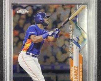 Yordan Alvarez PSA 9 CHROME Rookie Card