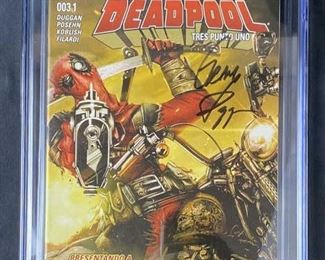 2016 Deadpool Comic Signed Gerry Dugan CGC Spanish