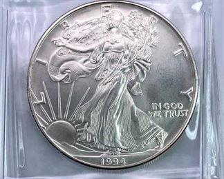 1994 American Silver Eagle 1oz .999