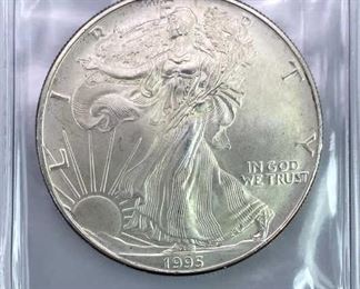 1995 American Silver Eagle 1oz .999