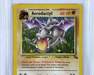 Aerodactyl Holo Pokemon Fossil PSA 6 EX-MT