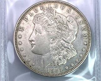 1921-D Morgan Silver Dollar, U.S. $1 Coin