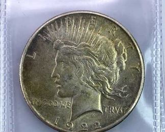 1922-S Peace Silver Dollar, U.S. $1 Coin