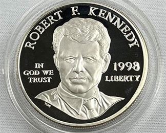 1998 Proof Set Robert Kennedy Silver Dollar