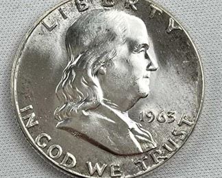 1963 Franklin Half Dollar BU