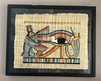 Hand Painted Egyptian Papyrus
