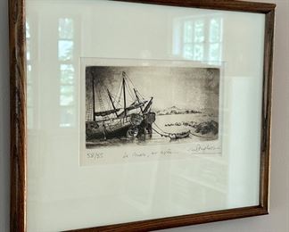 "La mer, et apres...," Signed Lithograph 58/85