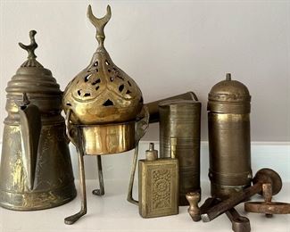 Assorted vintage and antique Middle Eastern pieces