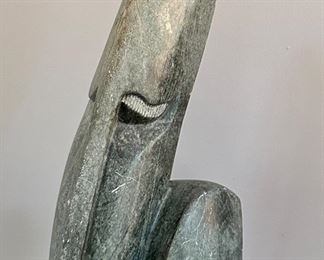 Carved Head, Signed Andamiyo Chihota (Zimbabwe)