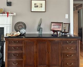 Marble Top Console Table/Server