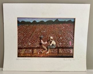 "Cotton & Watermelon," Signed Artwork