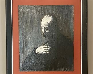 "Portrait of the artist's father," Oil by Rembrandt