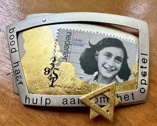 Anne Frank Sterling Silver Pin