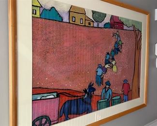 George Colin Framed Pastel on Paper