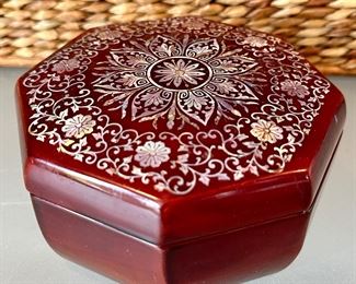 Inlaid MOP Covered Box