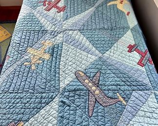 Pottery Barn Airplane Coverlet