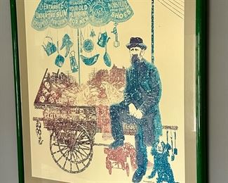 Framed Maxwell St. Chicago Poster