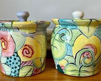 Damariscotta Pottery (Maine) Canisters