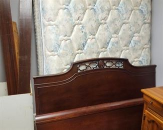 Full size bed with mattress and box springs