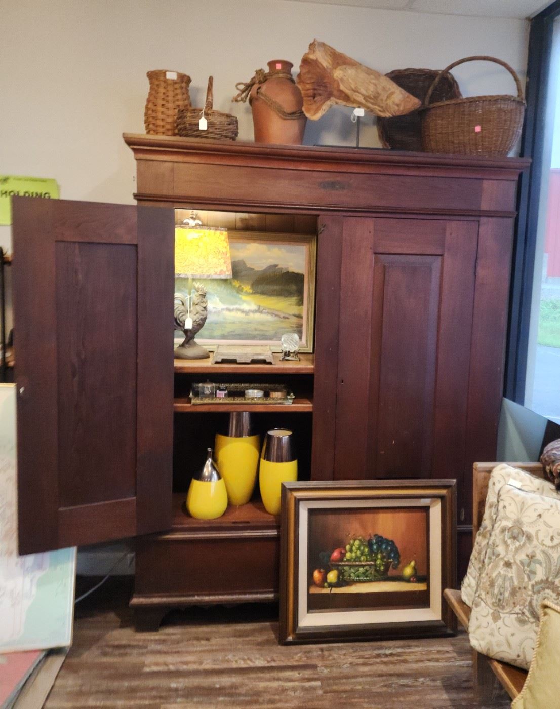 Linen press cabinet from 1800's