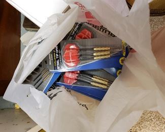 Darts (in case you don't get 'm with the knives)